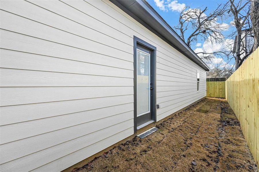Exterior details and patio area of a home in , Dallas (Image 20). Exterior details and patio area of a home in , Dallas (Image 20).