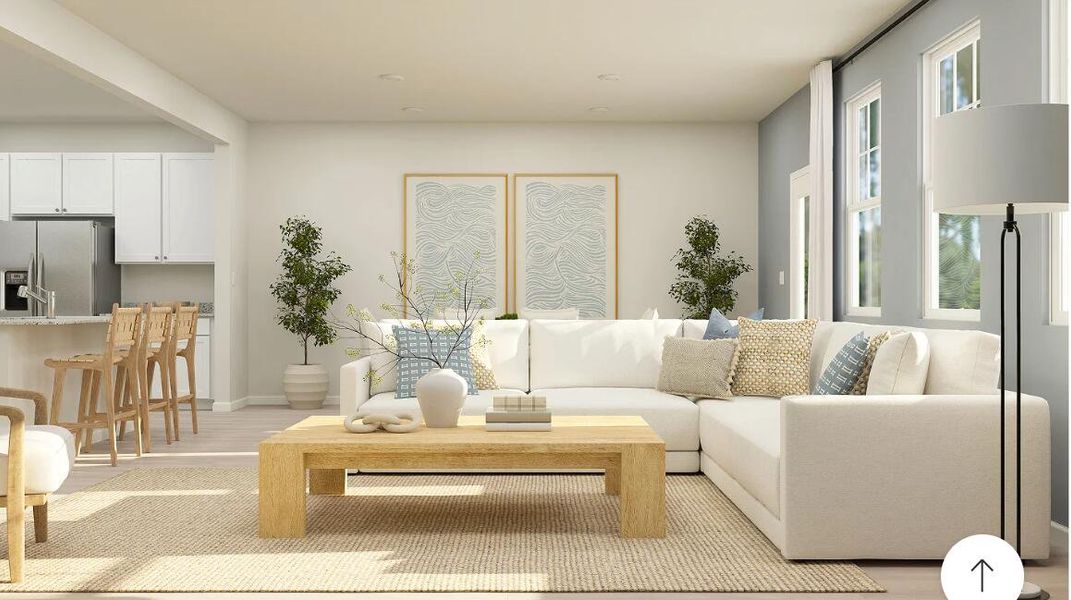 Furnished interior view inside a new home in Dawson Pointe, Summerville (Image 14). Furnished interior view inside a new home in Dawson Pointe, Summerville (Image 14).