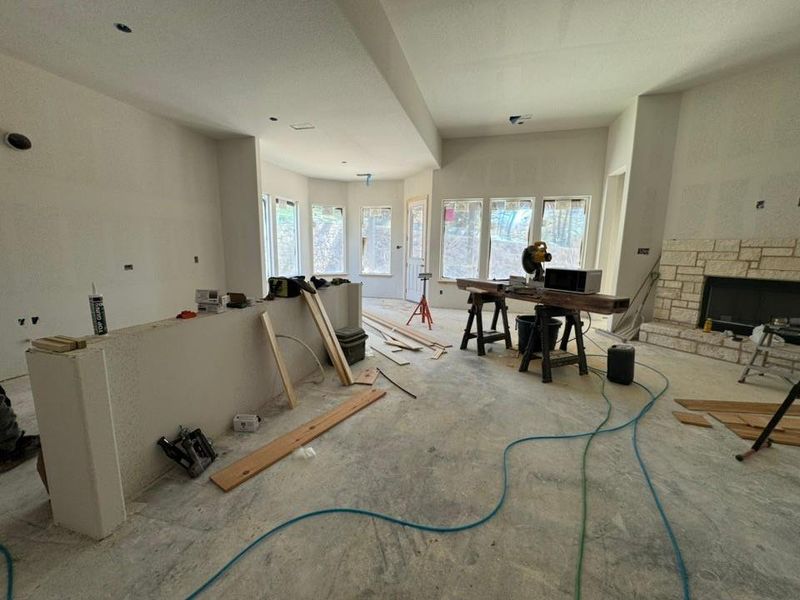 In-progress construction of a new home in Oak Grove Addition, Springtown, TX (Image 9). In-progress construction of a new home in Oak Grove Addition, Springtown, TX (Image 9).