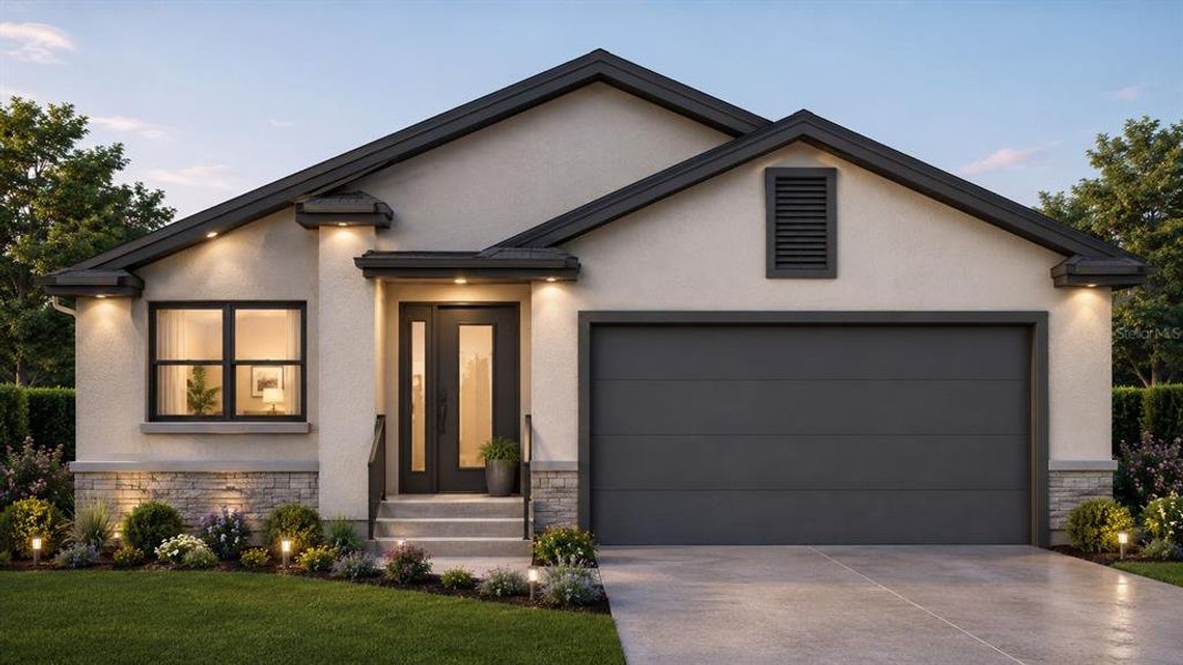 Front exterior of a new home in , St. Petersburg, FL, highlighting curb appeal (Image 1). Front exterior of a new home in , St. Petersburg, FL, highlighting curb appeal (Image 1).