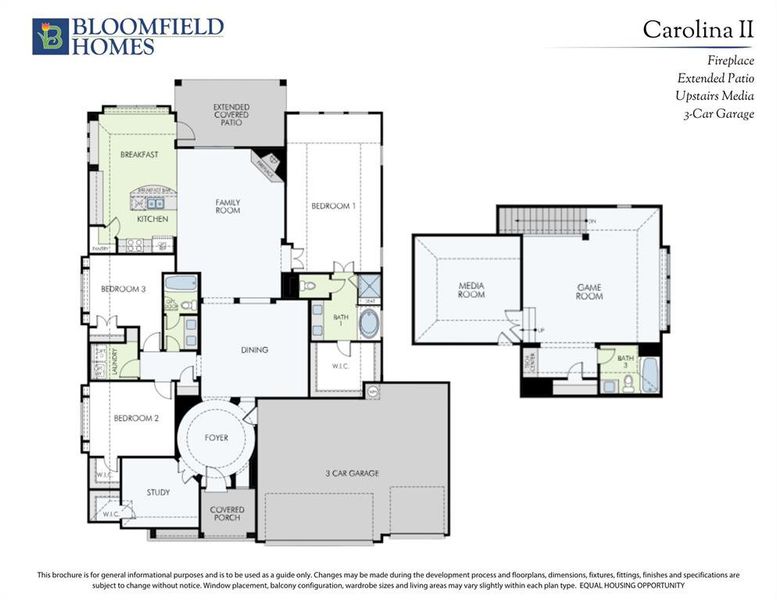 2D floor plan layout of this home in Hayes Crossing, Midlothian, TX (Image 2).