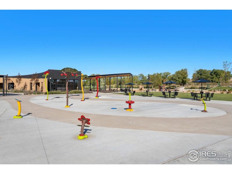 Downtown playground, splash park  and open space for outdoor enjoyment.