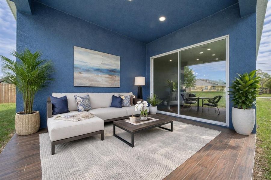 Exterior details and patio area of a home in , Orlando (Image 3). Exterior details and patio area of a home in , Orlando (Image 3).