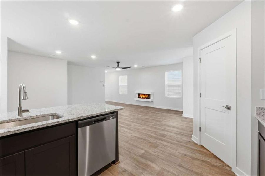Furnished interior view inside a new home in The Enclave at Stonewall Station, Union City (Image 8).