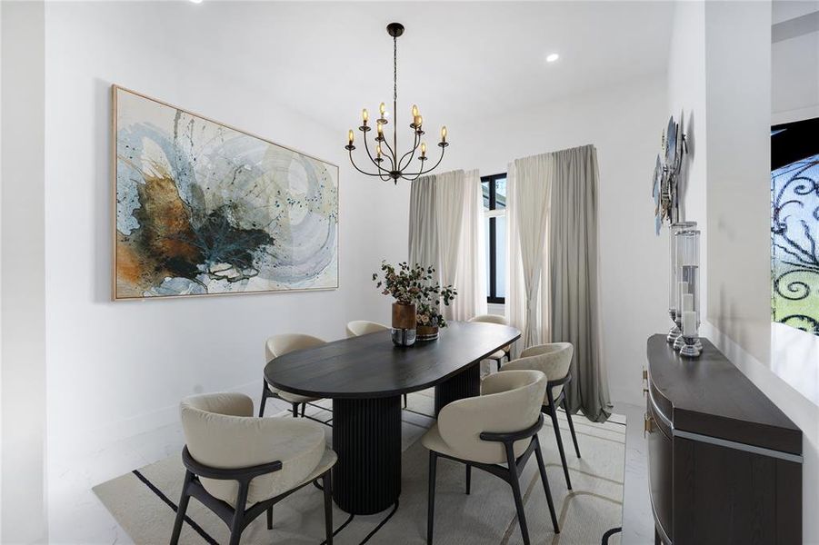 Dining Room Virtually Staged