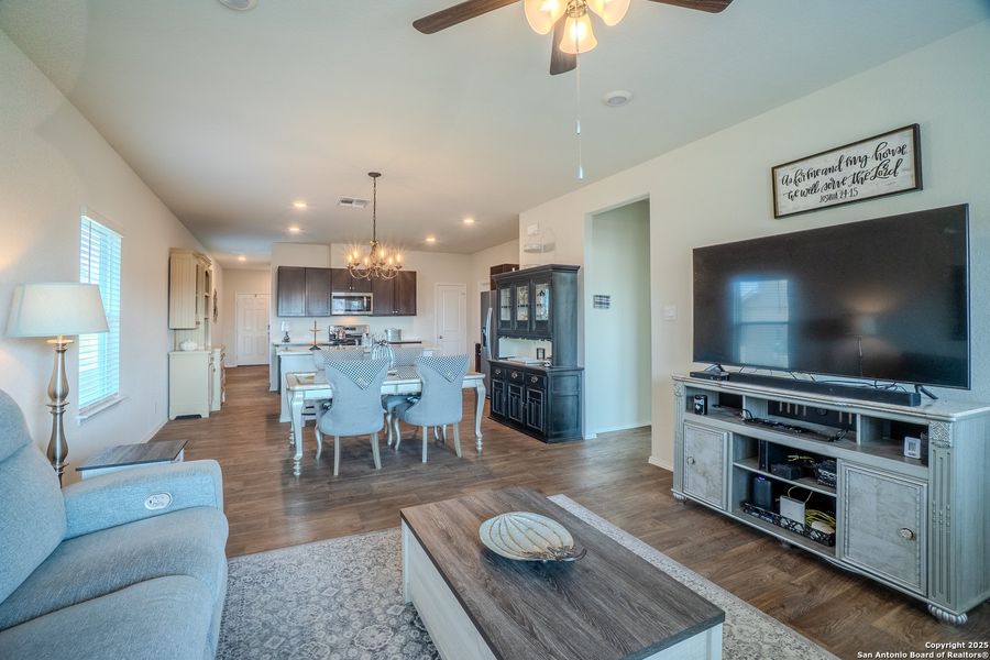 Furnished interior view inside a new home in The Links at River Bend, Floresville (Image 26).