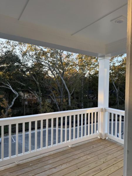 Exterior details and patio area of a home in Central Park, Charleston (Image 4).