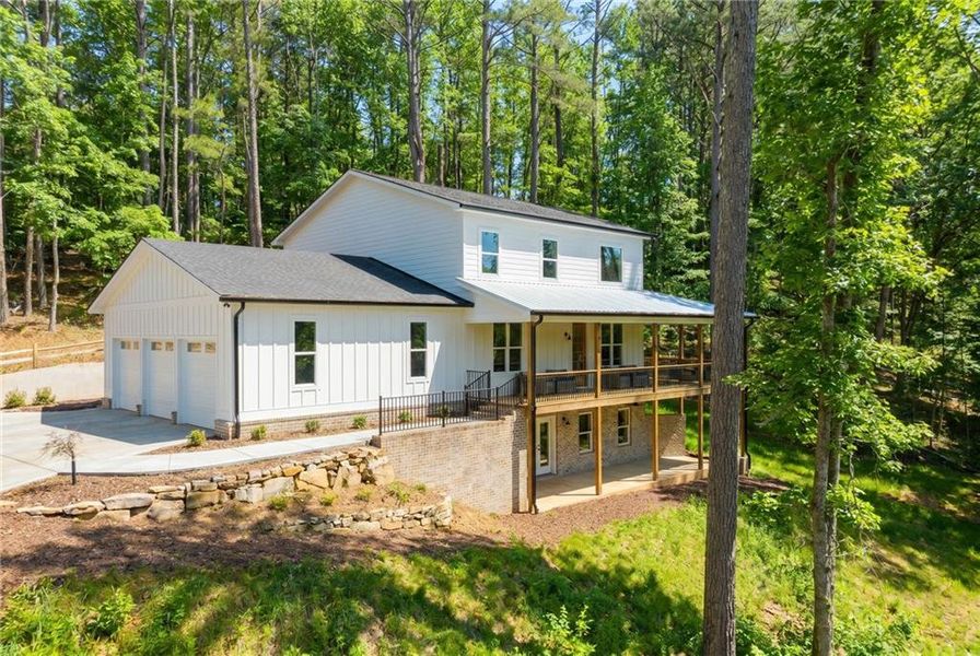 Exterior details and patio area of a home in , Ball Ground (Image 27).