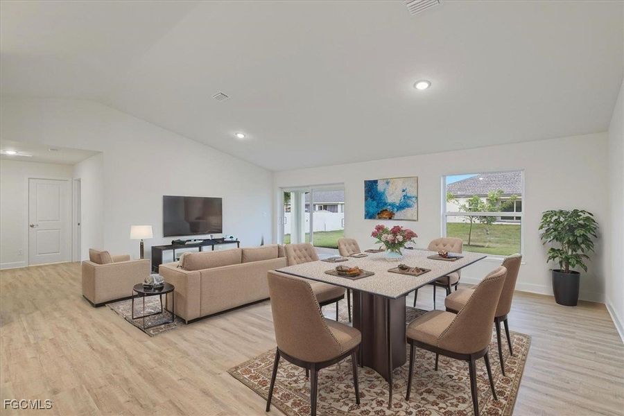 Furnished interior view inside a new home in Cape Coral, Cape Coral (Image 5). Furnished interior view inside a new home in Cape Coral, Cape Coral (Image 5).