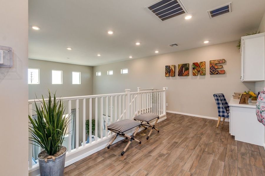 Representative furnished interior of a home built from the Diamond by Elliott Homes in Forté at Granite Vista, Waddell (Image 26). Representative furnished interior of a home built from the Diamond by Elliott Homes in Forté at Granite Vista, Waddell (Image 26).