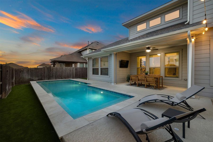 Thoughtful exterior lighting extends the usefulness of the yard into the evening and creates a warm backdrop for time outdoors