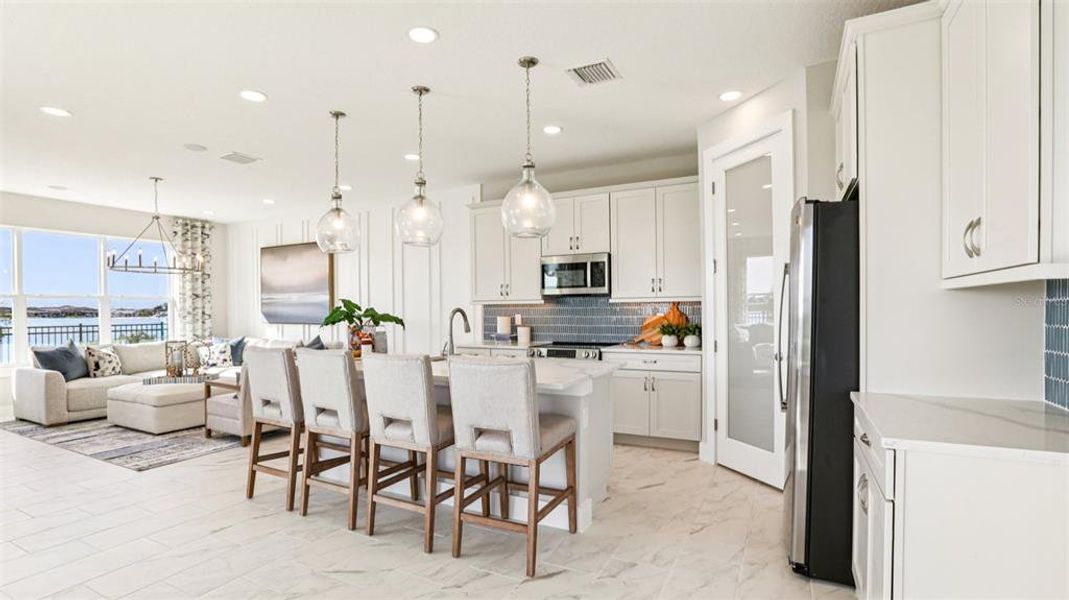 Furnished interior view inside a new home in Isla Mirada, San Antonio (Image 42).