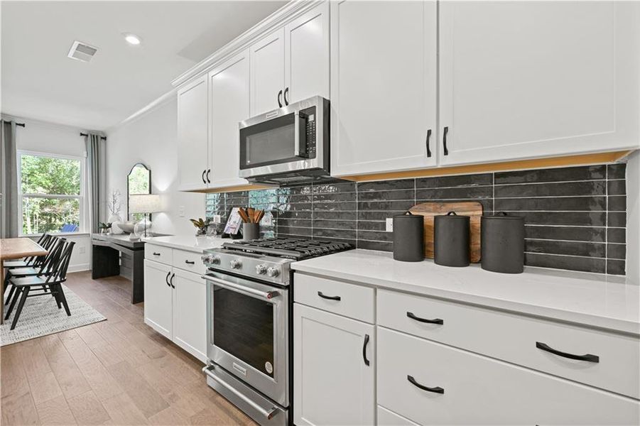 Furnished interior view inside a new home in Briar Creek, Atlanta (Image 4). Furnished interior view inside a new home in Briar Creek, Atlanta (Image 4).