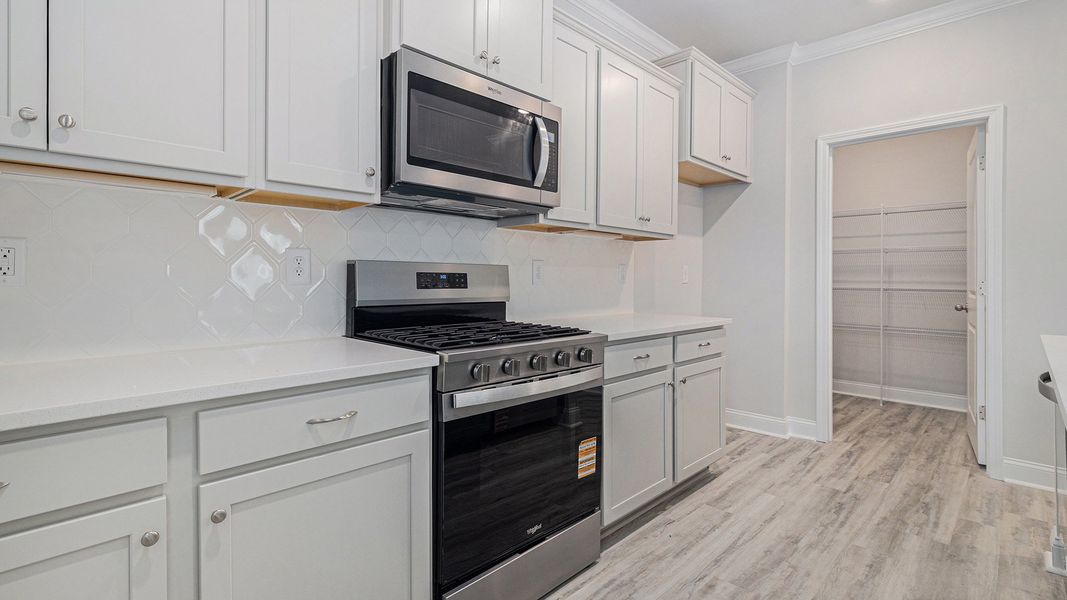 Furnished interior view inside a new home in The Preserve at Shaftesbury Glen, Conway (Image 4).