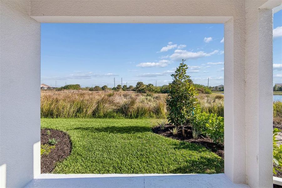 Exterior details and patio area of a home in Vistera of Venice – Garden Series, Nokomis (Image 20).