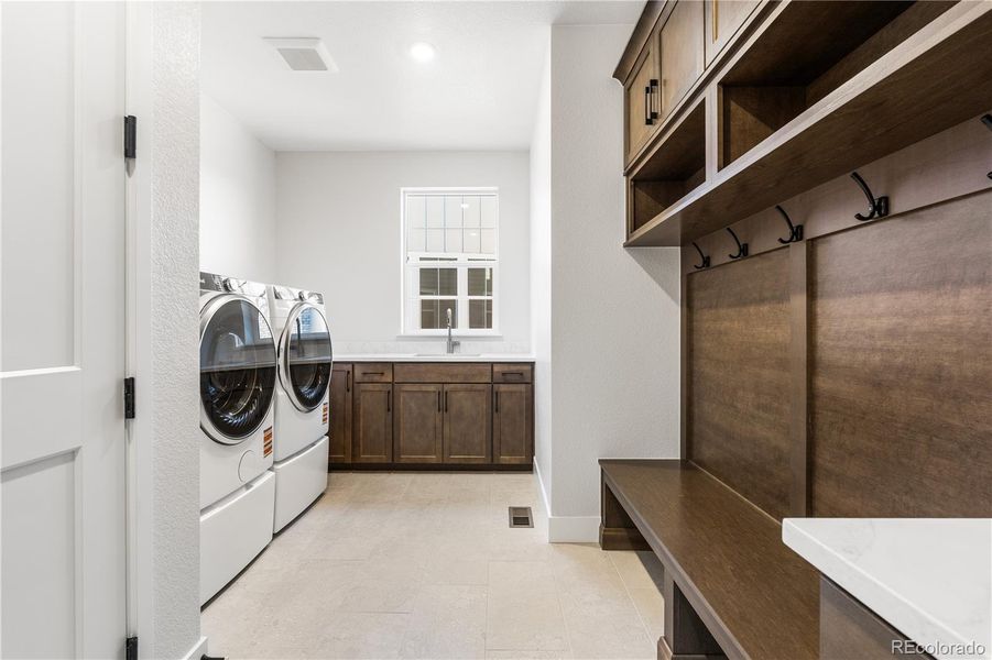 Furnished interior view inside a new home in Luxe at The Canyons, Castle Pines (Image 19).