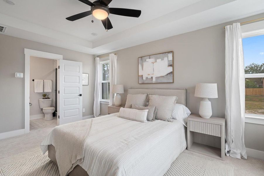 Furnished interior view inside a new home in Windward Townes, Goose Creek (Image 10). Furnished interior view inside a new home in Windward Townes, Goose Creek (Image 10).