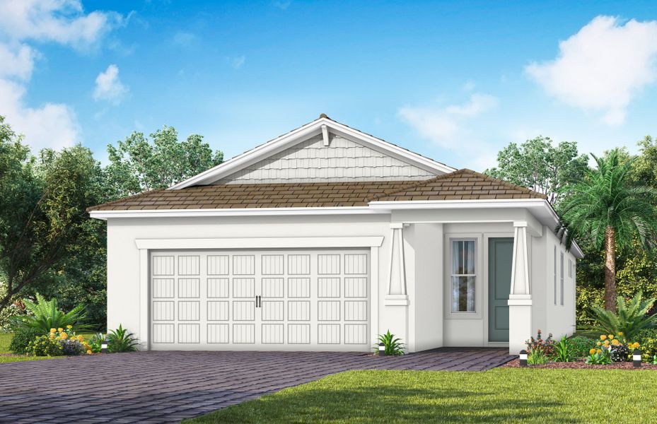 Representative exterior photo of a completed home built from the Hallmark by Pulte Homes in SeaFlower, Bradenton, FL (Image 12). Representative exterior photo of a completed home built from the Hallmark by Pulte Homes in SeaFlower, Bradenton, FL (Image 12).