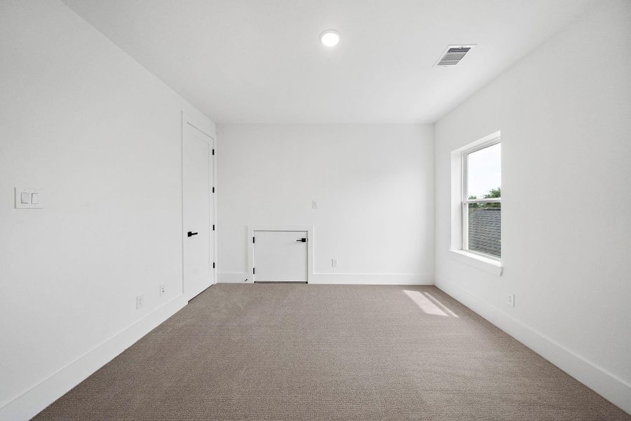 Photo of the 4th bedroom onthe third floor. Would make a perfect in-law suite. (Photos are of a previously completed home. Finishes are subject to change.) Photo of the 4th bedroom onthe third floor. Would make a perfect in-law suite. (Photos are of a previously completed home. Finishes are subject to change.)