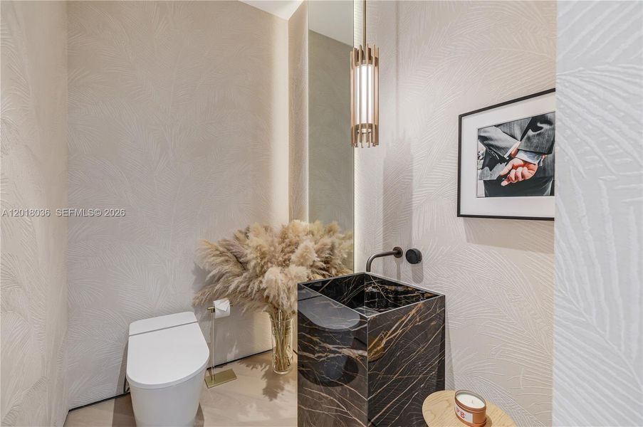 Furnished interior view inside a new home in , Miami (Image 7).