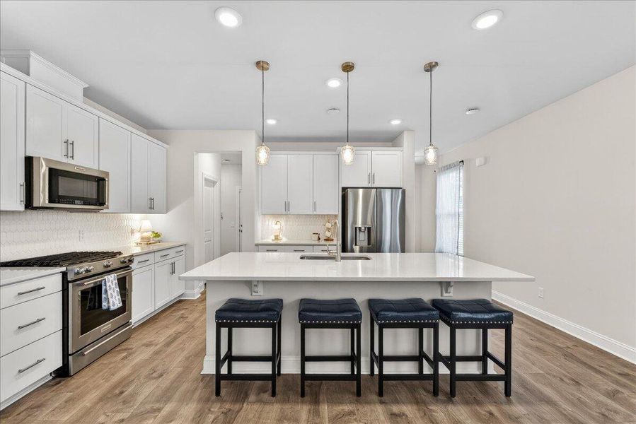 Furnished interior view inside a new home in Jasmine Point at Lakes of Cane Bay, Summerville (Image 28).