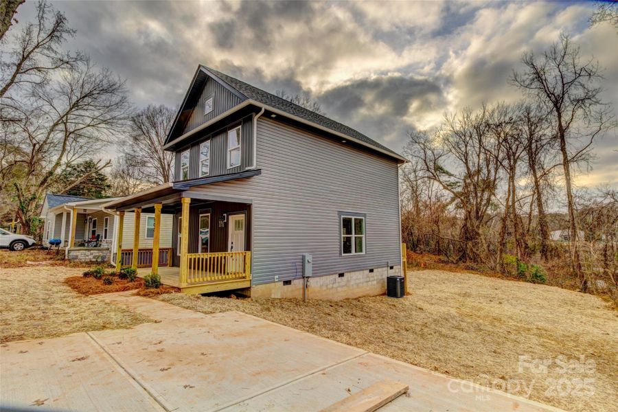 Exterior details and patio area of a home in , Shelby (Image 2). Exterior details and patio area of a home in , Shelby (Image 2).