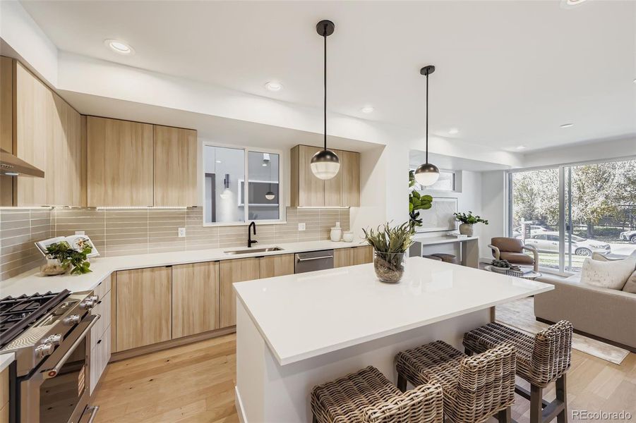 Furnished interior view inside a new home in , Denver (Image 20).