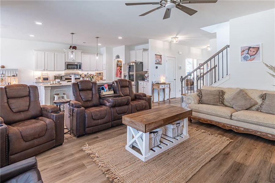Furnished interior view inside a new home in River Station, Monroe (Image 31).