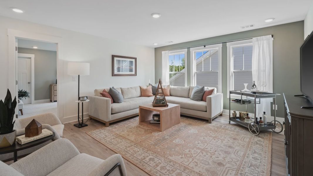 Furnished interior view inside a new home in Foxbank, Gray Court (Image 16). Furnished interior view inside a new home in Foxbank, Gray Court (Image 16).