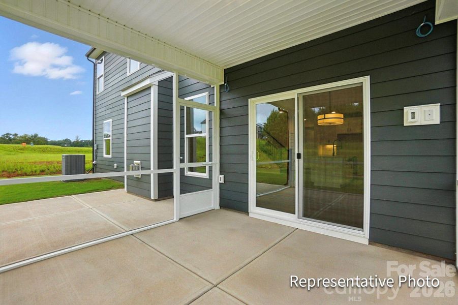 Exterior details and patio area of a home in Enclave at Riverdale, Huntersville (Image 3). Exterior details and patio area of a home in Enclave at Riverdale, Huntersville (Image 3).