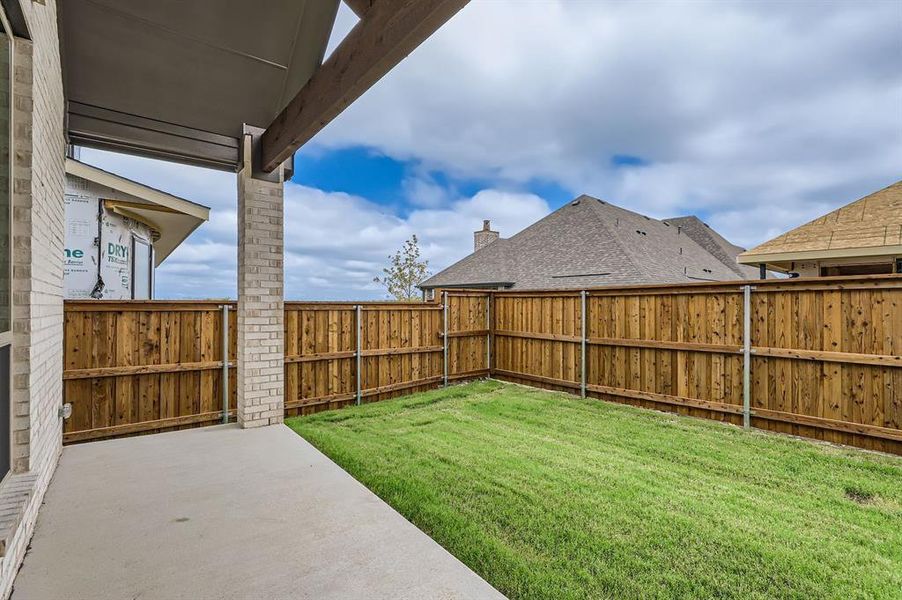 View of yard featuring a patio area