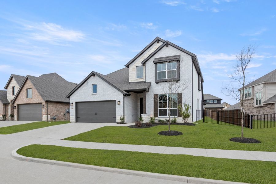 Front exterior of a new home in Silo Mills - Select Series, Joshua, TX, highlighting curb appeal (Image 19).