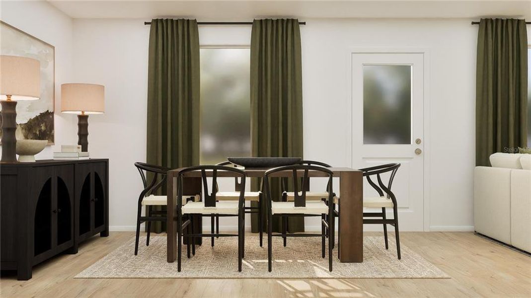 Furnished interior view inside a new home in Crosswinds, Haines City (Image 7).