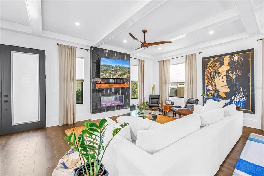 Furnished interior view inside a new home in , St. Petersburg (Image 60).