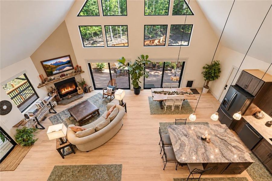 Furnished interior view inside a new home in , Ellijay (Image 13).