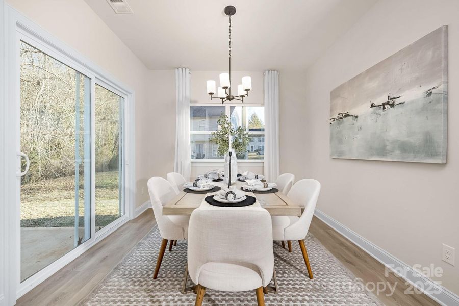 Furnished interior view inside a new home in , Charlotte (Image 12).