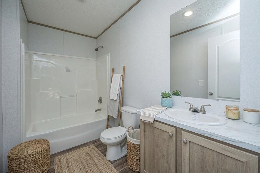 Furnished interior view inside a new home in , Cross (Image 13).