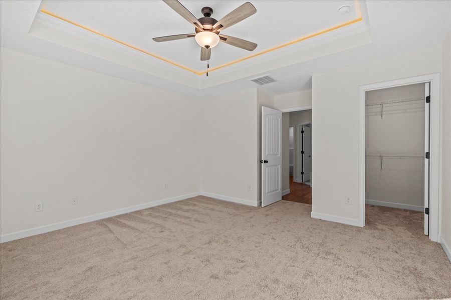 Representative unfurnished interior of a home built from the Cheshire by Enchanted Homes in Hampshire Heights, Moore (Image 16).