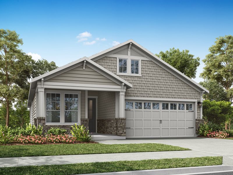 Representative exterior photo of a completed home built from the Hickory Hill by Tri Pointe Homes in Everstead, Raleigh, NC (Image 22).