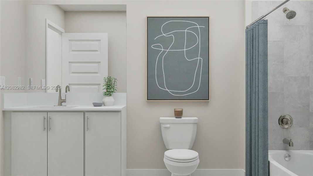Furnished interior view inside a new home in Verdana Grove, Miami (Image 6).