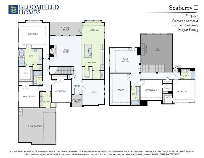 2D floor plan layout of this home in The Oaks, Red Oak, TX (Image 5).