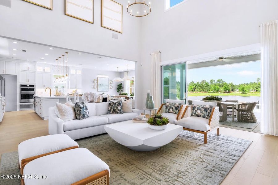 Furnished interior view inside a new home in , St. Johns (Image 11).