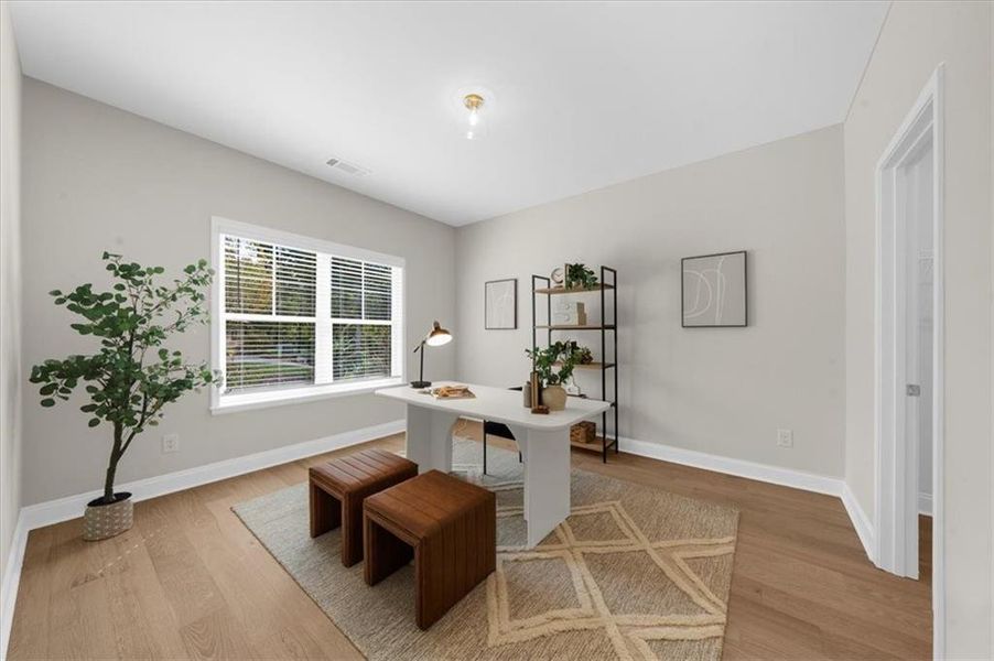 Furnished interior view inside a new home in , Flowery Branch (Image 13).