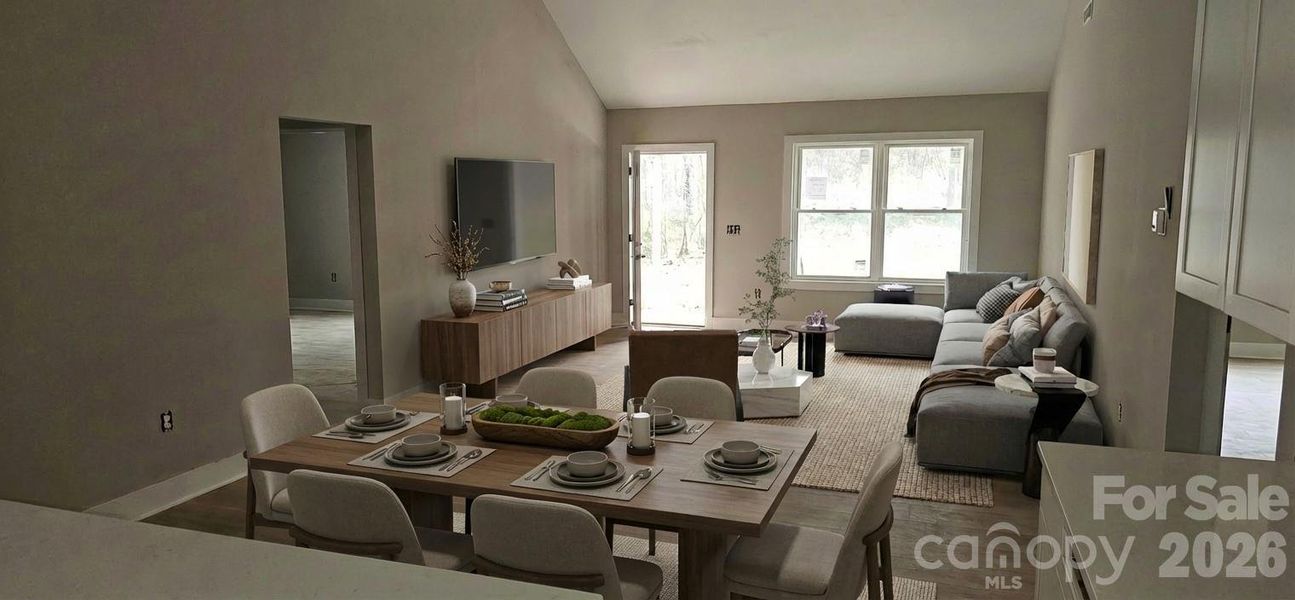 Furnished interior view inside a new home in , Clover (Image 13).