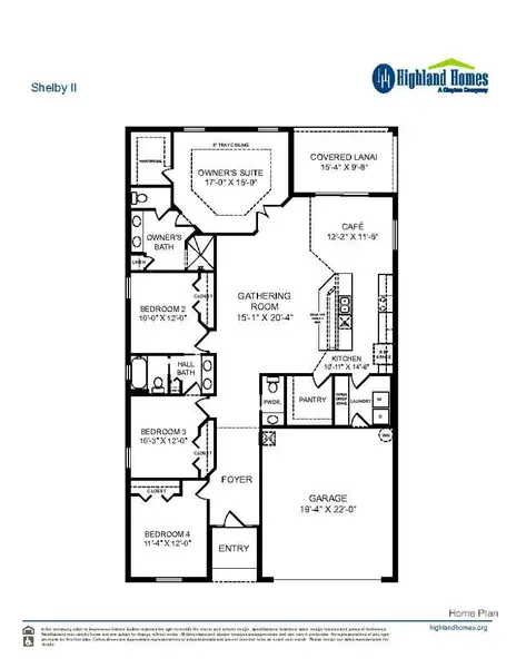 Shelby II - Home Layout