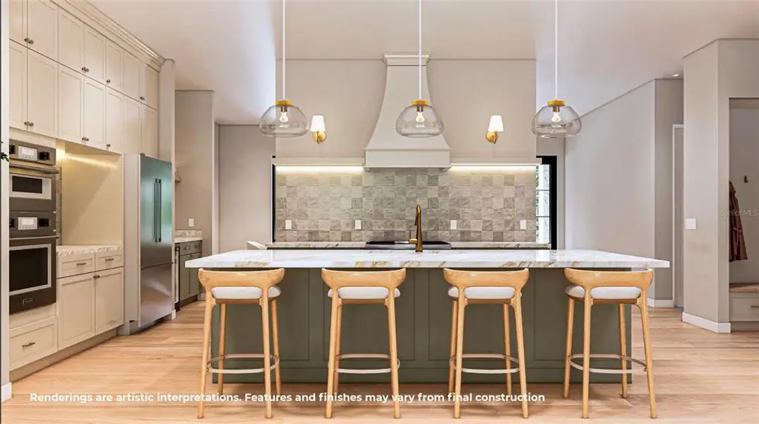 Furnished interior view inside a new home in , Orlando (Image 4).