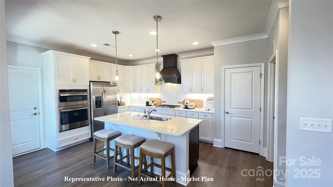 Kitchen-Merlot Plan-School Street at Catawba