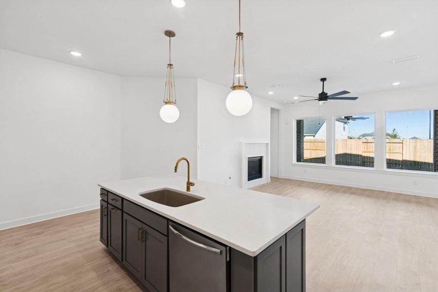 Furnished interior view inside a new home in Brookewater 55’ Homesites, Rosenberg (Image 7). Furnished interior view inside a new home in Brookewater 55’ Homesites, Rosenberg (Image 7).