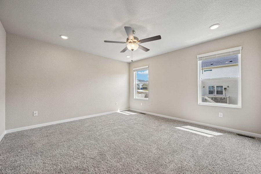 Spacious, unfurnished interior of a new home in Ridge at Lorson Ranch, Colorado Springs (Image 43). Spacious, unfurnished interior of a new home in Ridge at Lorson Ranch, Colorado Springs (Image 43).