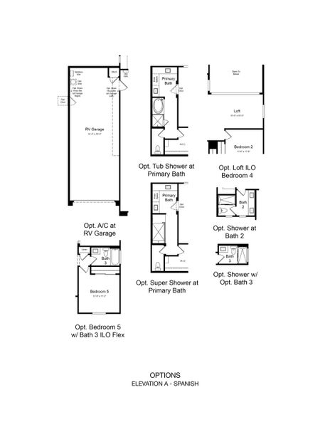 2D floor plan layout of this home in Allen Ranches, Litchfield Park, AZ (Image 5).
